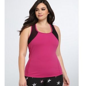 TORRID ACTIVE - MESH INSET TANK TOP